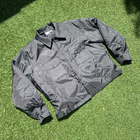 VTG 90’s Mens Black Flight Jacket - Picture 2 of 5